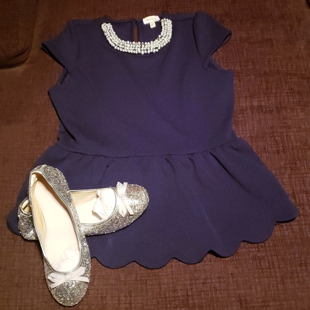 Girlz Diamonds & Pearls Peplum (Used/Pristine)